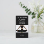 Yoga Relax Black Visitekaartje (Staand voorkant)