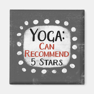 Yoga Review 5 sterren koelkastmagneet Magneet