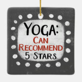 Yoga Review 5 sterren Ornament (Achterkant)