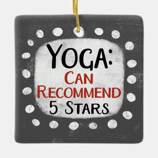 Yoga Review 5 sterren Ornament (Voorkant)