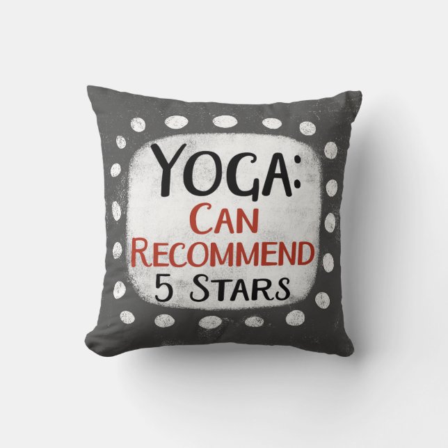 Yoga Review 5 sterren Sierkussen (Voorkant)