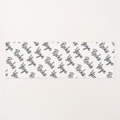 Yoga Rocks White en Black Yoga Mat (Voorkant (horizontaal))