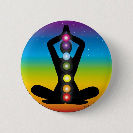 Yoga Ronde Button 5,7 Cm (Voorkant)