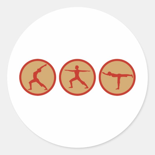 YOGA RONDE STICKER (Voorkant)