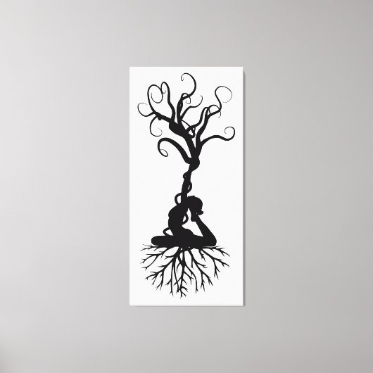 Yoga Roots Canvas Afdruk (Voorkant)