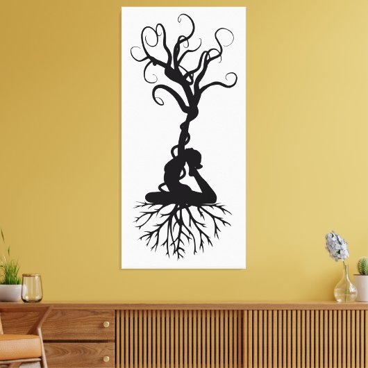 Yoga Roots Canvas Afdruk (Insitu (Woonkamer))