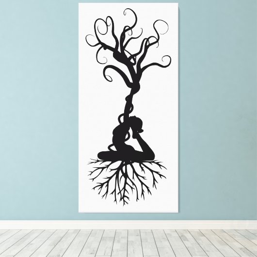 Yoga Roots Canvas Afdruk (Insitu (Houten vloer))