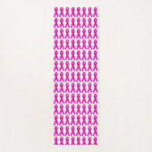 Yoga Roze Lintje Borstkanker Awareness Ondersteuni Yogamat (Voorkant)