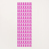 Yoga Roze Lintje Borstkanker Awareness Ondersteuni Yogamat (Achterkant)