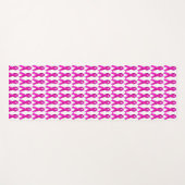 Yoga Roze Lintje Borstkanker Awareness Ondersteuni Yogamat (Voorkant (horizontaal))