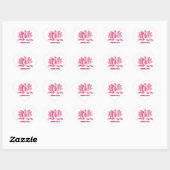 yoga roze lotus namaste hart sticker (Vel)