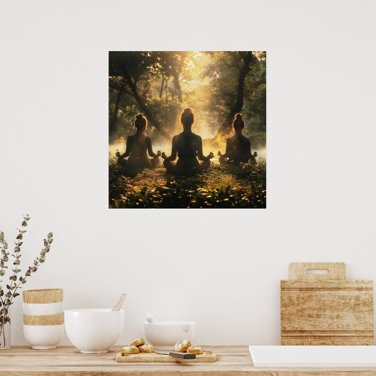 Yoga samen poster (Keuken)