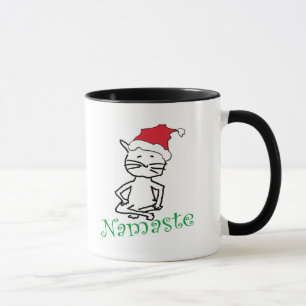 Yoga Santa Cat Gifts Mok