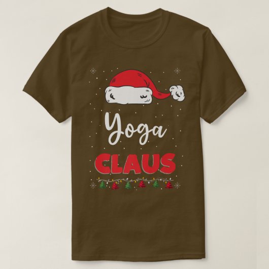 Yoga Santa Claus Kerstmis Funny Family Matching C T-shirt (Design voorkant)