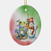 Yoga Santa Favoriete Instructeur voor Kerstmis Keramisch Ornament (Rechts)