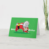 Yoga Santa Feestdagen Kaart (Voorkant)