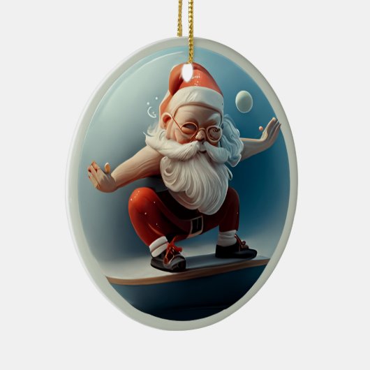 Yoga Santa Keramisch Ornament (Rechts)