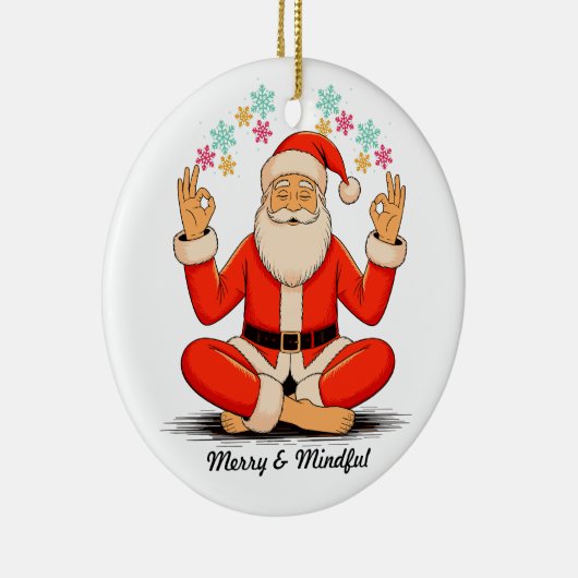 Yoga Santa Keramisch Ornament (Rechts)