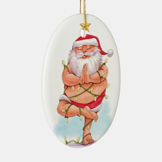 Yoga Santa Ornament (Rechts)
