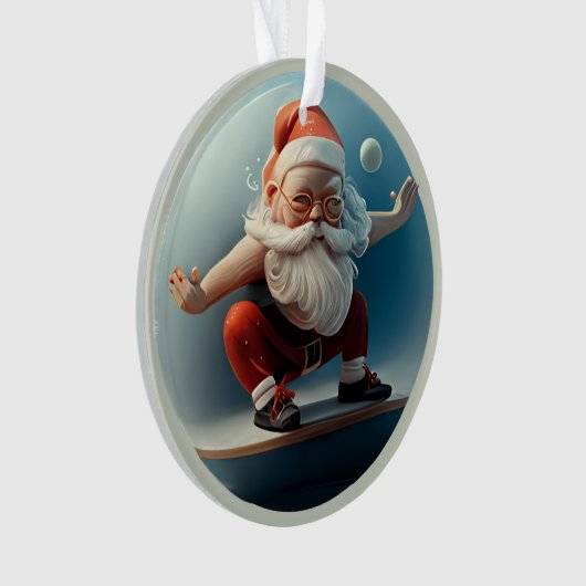 Yoga Santa Ornament (voorkant)