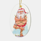 Yoga Santa Ornament (Links)