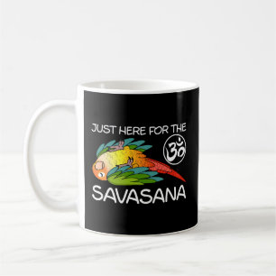 Yoga Savasana Parrot Groene Wang Ananas Conure Koffiemok