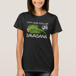 Yoga Savasana Parrot Mexicaans rood hoofd Amazone T-shirt