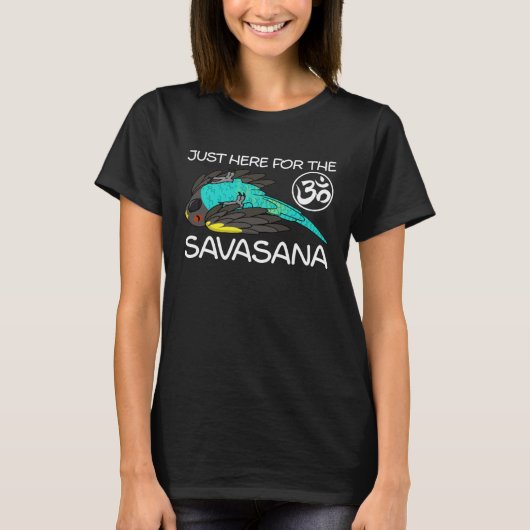 Yoga Savasana Parrot Meyers Parrot T-shirt (Voorkant)
