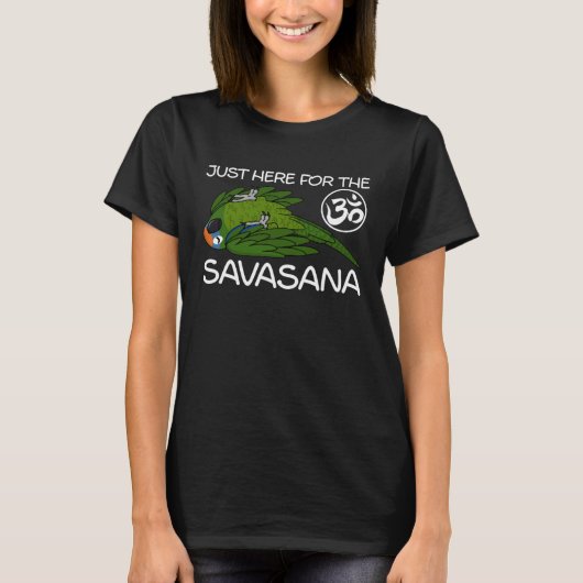 Yoga Savasana Parrot Peach fronted Conure T-shirt (Voorkant)