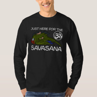 Yoga Savasana Parrot Red crowned Kakariki T-shirt