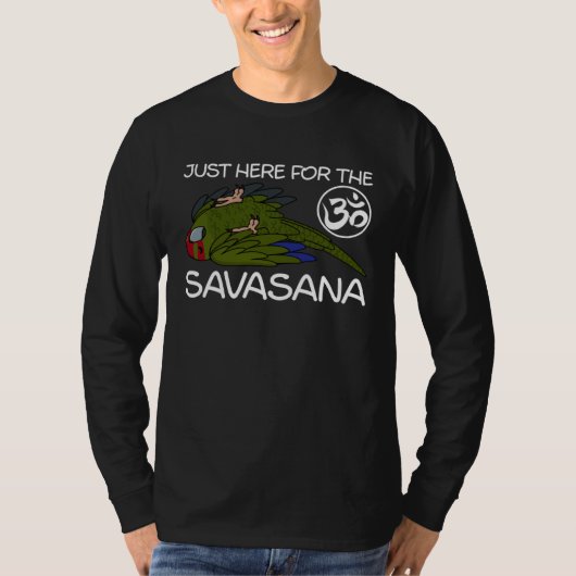Yoga Savasana Parrot Red crowned Kakariki T-shirt (Voorkant)