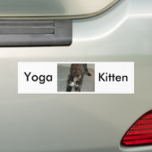 Yoga schildpadkat bumpersticker (Op auto)