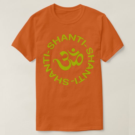 Yoga Shanti Shanti Om Yoga T-shirt (Design voorkant)