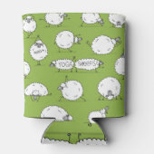 Yoga Sheep: Whimsical Sketch plezier. Blikjeskoeler (Achterkant)