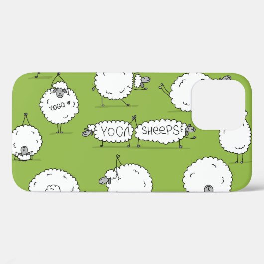 Yoga Sheep: Whimsical Sketch plezier. Case-Mate iPhone Case (Achterkant (horizontaal))