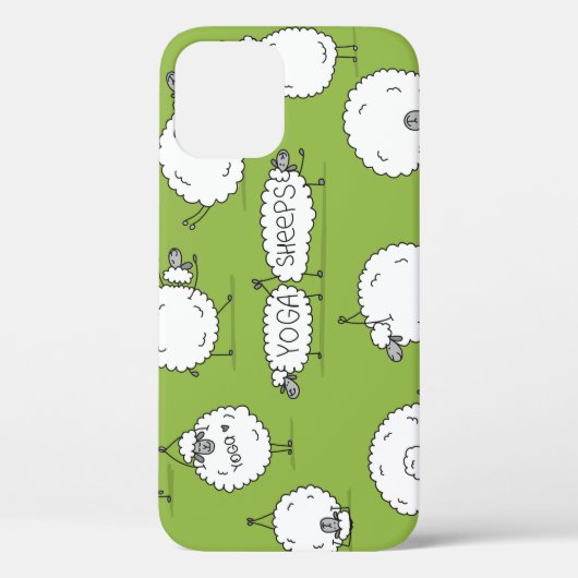 Yoga Sheep: Whimsical Sketch plezier. Case-Mate iPhone Case (Achterkant)