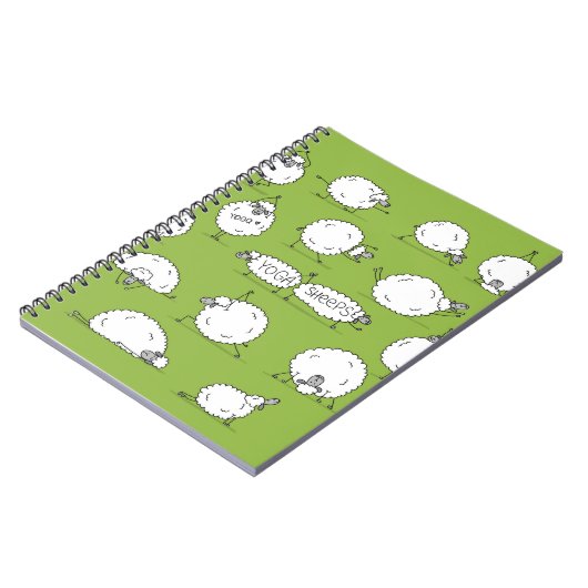 Yoga Sheep: Whimsical Sketch plezier. Notitieboek (Linkerzijde)