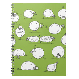 Yoga Sheep: Whimsical Sketch plezier. Notitieboek