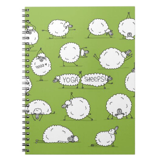 Yoga Sheep: Whimsical Sketch plezier. Notitieboek (Voorkant)