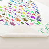 YOGA sherpa deken met hart. "GEWOON BREATHE" (3/4)