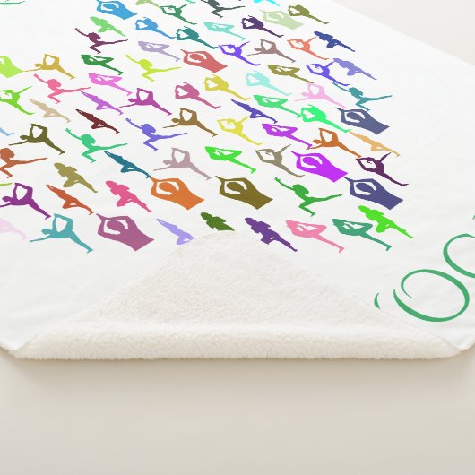 YOGA sherpa deken met hart. "GEWOON BREATHE" (3/4)