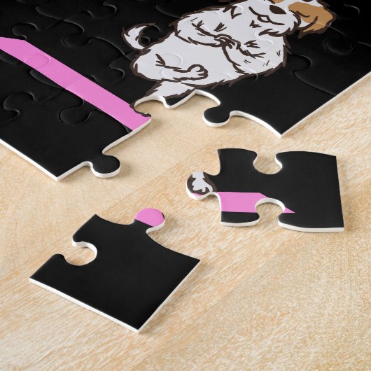 Yoga Shih Tzu Dog Funny Jig Saw Puzzle Legpuzzel (Zijkant)