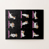 Yoga Shih Tzu Dog Funny Jig Saw Puzzle Legpuzzel (Horizontaal)