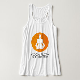 Yoga-Shirt met Chakra-kleuren Tanktop