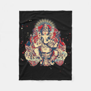 Yoga Shirts Spiritueel Hindoe God Ganesha Meditati Fleece Deken
