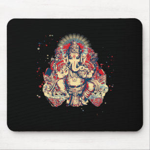 Yoga Shirts Spiritueel Hindoe God Ganesha Meditati Muismat