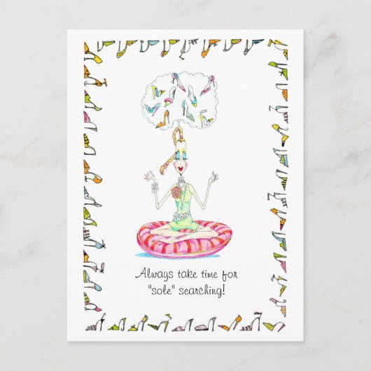 Yoga Shoes briefkaarten (Voorkant)