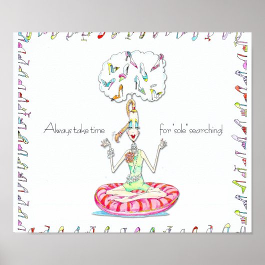 Yoga Shoes Vanity Poster (Voorkant)