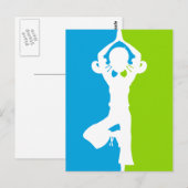 Yoga Silhouette Briefkaart (Voorkant / Achterkant)