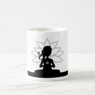 Yoga Silhouette Coffee Mok